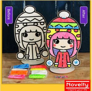 [SG ready stock] Snow clay art Sticky Sand Art🎨Clay Art Crafts DIY Clay Foam Clay Art and Kids Craft