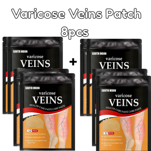 BUY 4 TAKE 4 Varicose Veins Plaster Pain Relief Relievers Knee Patches Muscle ( Patch Effective Muscular Pain Relief Smoothes the Bulge of Blood Vessels ) - 12pcs per Sachet | Pack Varicose Veins Patch Varicos Vein Treatment Treatment of Calf Vascular