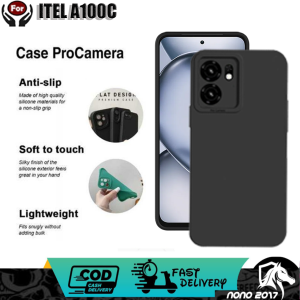 CASE PRO CAMERA ITEL A100C SOFTCASE MACARON LIST PREMIUM