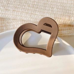 Jepit Rambut Wanita Model Love Doff Besar Jepitan Jedai Bentuk Love Hair Claw Clip Korea