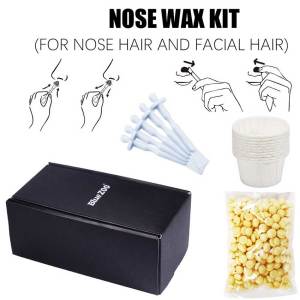 【Local Warehouse】Nose Wax Kit Blue Zoo 5Pcs Double Head Nose Wax Sticks 30 Second Body Nasal Hair Remover Applicator Sticks Nose Hair Cleaning Suit