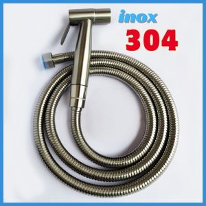 Vòi xịt bồn cầu vòi xịt nhà vệ sinh chất liệu INOX 304 ren tiêu chuẩn 21mm