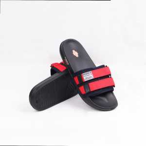 Sandal Pria Slide | Sandal Pria Slide Slip on Sendal Selop Ringan Anti Licin Baxa.Sandals Footwear - Sandal Porto Red Navy