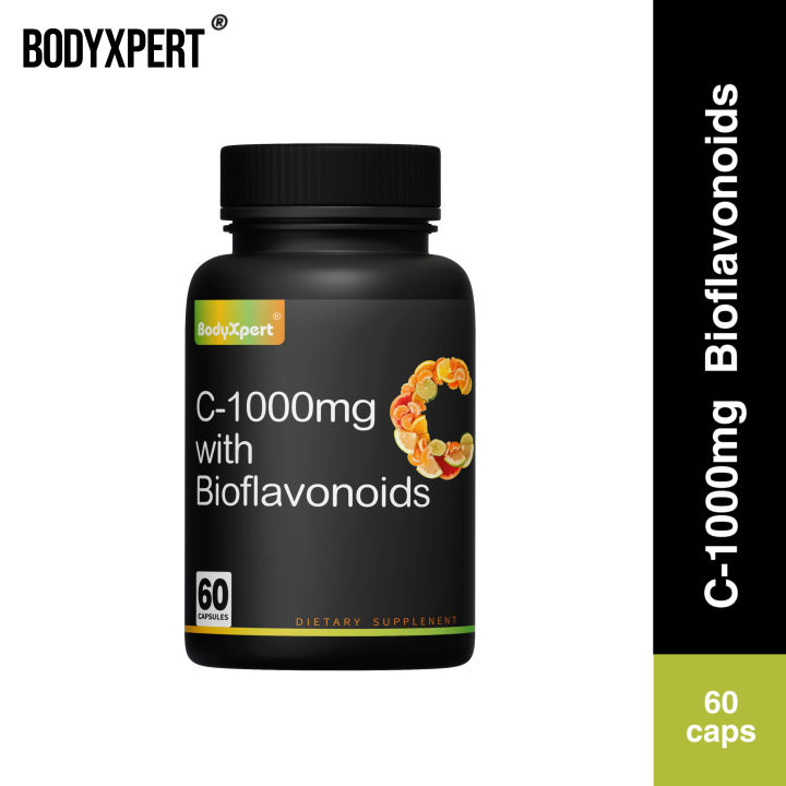 BODYXPERT Vitamin C with Bioflavonoids for Immune System Support and