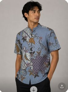 Mens Slim Fit Batik Shirt