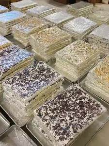Snowflake Crisp Cookies 500g（ Probably 28-30 个 ） Bulk nougat candy  Snowflake Crisp Biscuits 500g Nougat Brushed Milk Handmade Pastry