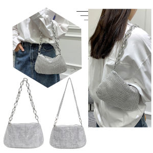 MOJOYCE Ví Cầm Tay Dạ Tiệc Đính Kim Cương Giả Ví Đeo Vai Nữ Dạ Tiệc Sáng Bóng Túi Xách