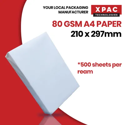📄 A4 80gsm Paper | Printing Paper - 500 sheets per ream | 1 box = 5 reams of copier paper