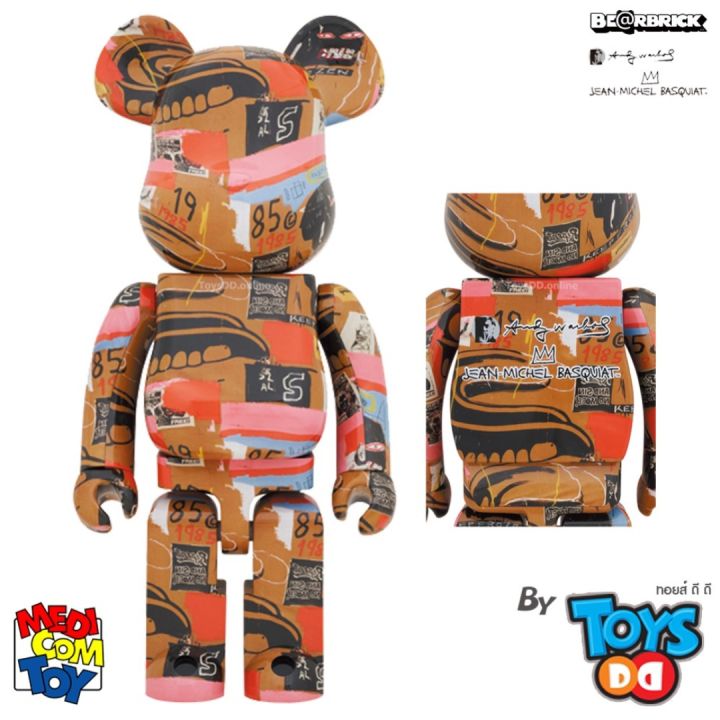 BearBrick Andy Warhol x JEAN-MICHEL BASQUIAT #2 1000