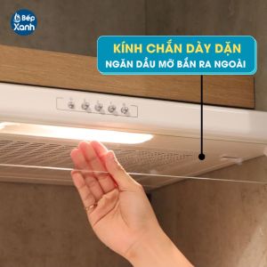 Máy Hút Mùi Classic Malloca H107W - Công Suất Hút 350 m3/h - Ngang 70cm - Sơn Tĩnh Điện Trắng - Lưới Lọc Nhôm - Hàng Chính Hãng