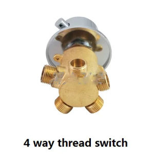 Bathroom Copper Thermostatic Valve Household Solar Water Heater Water Mixing Valve Bathtub Faucet Temperature Control Switch