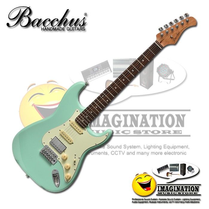 Bacchus BST-2-RSM/R Seafoam Green Roasted Maple Stratocaster Model