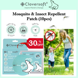 🩷 Cloversoft Children Kids Mosquito Garden Insects Repellent Patch (10pcs) *Deet free *Non toxic *12 hours protection *Indoor Outdoor use