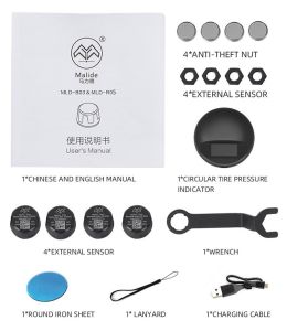 TPMS Tyre Pressure Monitoring ❤️NEW WITH PHONE APP❤️ Tyre Temperature Warning Auto Alarm System❤️SG Seller❤️