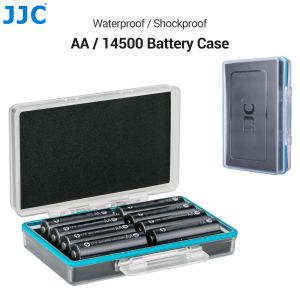 JJC Luxury 8 Slots AA 14500 Battery Holder Case Waterproof Batteries Box with Sponge Cushion/ Silicone Pads