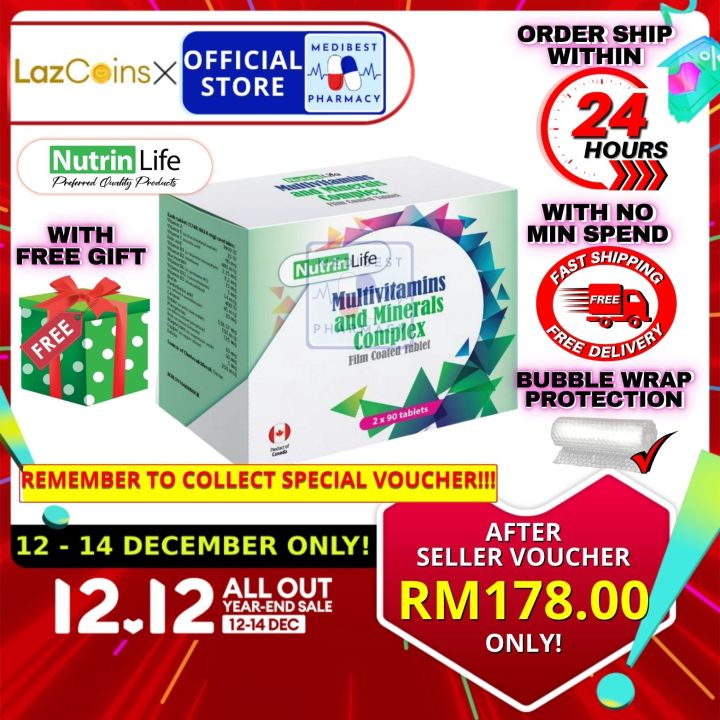 NutrinLife Nutrin Life Multivitamins and Minerals Complex (2 x 90'S