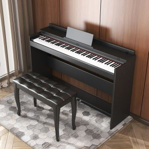 Minsine 88-Key Digital Piano with Hammer Action USB/Type-C Connectivity and Free Bench - Professional Grand Piano Design Fast Shipping