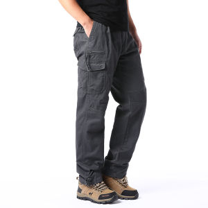 Big Size Men Tactical Cargo Pants Relaxed Fit American European Jogger Pants Casual Sports Hiking Outdoor Clothes Work Pants