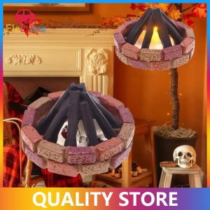 [Eleanor] 1:12 Dollhouse Miniature LED Bonfire Camping Scene Model Decor Toy Doll House Accessories