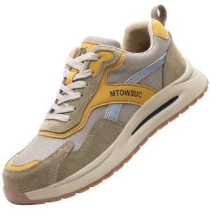 รองเท้าเซฟตี้ รองเท้าทำงาน รองเท้ากีฬา หัวเหล็ก กันลื่น ทนต่อการสึกหรอ น้ำหนักเบา สบาย ระบายอากาศได้ดี ป้องกันการกระแทก ป้องกันการเจาะ สำเร็จรูป ขายดี