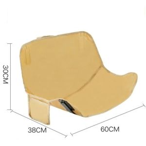 PRIMEPICKGLOBAL Breathable Camping Chair Cover Oxford Cloth Anti-slip Moon Chair Replacement Fabric Portable Thickened Beach Chair Pad for Outdoor Fishing Backyard