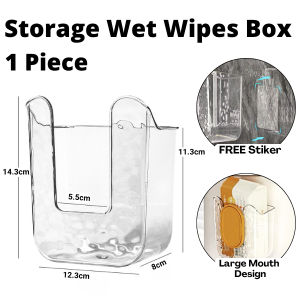 High Aesthetic Wet Wipes Storage Box Nordic Style Perfect for Home And Desk Use  Kotak Simpanan Tisu Basah 高颜值湿纸巾收纳盒