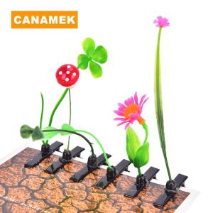 【CANAMEK】 Cute Grass Hair Clip Flower Mushroom Bean Hairclip Women Children Plants Hairpin