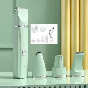 4 in 1 Pet Electric Hair Trimmer 4 Blades Professional Recharge Haircut for Dogs Cat Grooming Clipper Nail Grinder