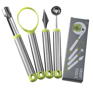 Bộ dao lấy ruột dưa dấu hình tròn viên bi nhanh và tiện lợi có kèm dao lấy ruột táo