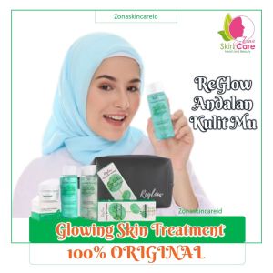 REGLOW Glowing Skin Treatment Paket Skincare Lengkap Perawatan Wajah Original Anti Acne & Aging BPOM