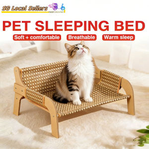 Cat Bed Summer Cat Bedside Bed Rattan Mat Pet Bed Hammock Cat Basket Off Ground Dog Sofa Bed