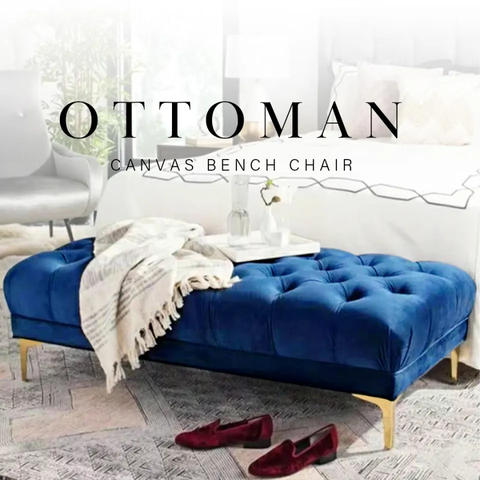 F&F: Otman 103 Simple and Domain Ottoman Bench Chair Sofa Vintage