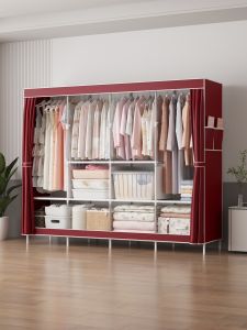 Magnet( มี 5 สี นะจ๊ะ... ) ตู้เสื้อผ้า DIY 3 บล๊อค ตู้เสื้อผ้าอเนกประสงค์ ตู้เสื้อผ้า โครงตู้เคลือบสีกันสนิม ผ้า NonWoven - D#007