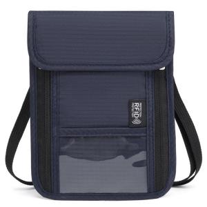RFIDS Travel Neck Wallet Secure Holder and Money Pouch Adjustable Neck Strap to Keep CashCredit Cards Safe