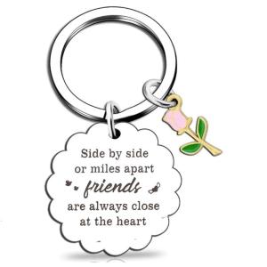 Tình bạn thanh lịch Keychain thép không gỉ chị em biểu tượng Keyring người bạn tốt nhất Móc Chìa Khóa chị em Quà tặng cho nữ phụ nữ