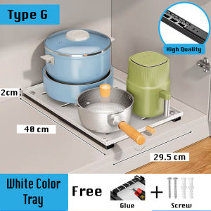 High quality kitchen cabinet pull out dish & bowl rack / multi-function pull out basket / almari tarik rail rak dapur