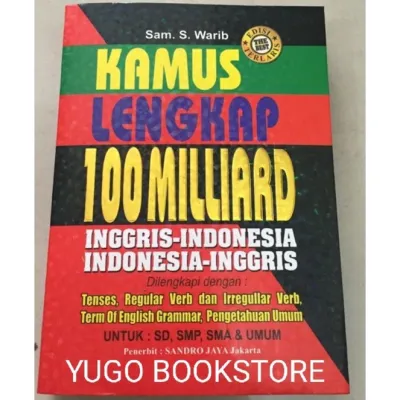 KAMUS LENGKAP BAHASA INGGRIS 100 MILLIARD ORIGINAL BESAR