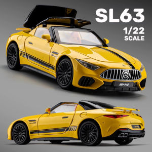 Quy Mô 1:22 Benz SL63 Thể Thao xe hợp kim Mô Hình Xe mô hình đúc Âm Thanh Ánh Sáng Xe Những Người Yêu Thích Bộ Sưu Tập Trẻ Em Món Quà Sinh Nhật Kim Loại Đồ chơi bé trai