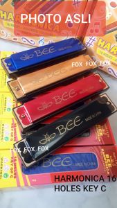 Fox- (Bayar Ditempat) Harmonika BEE16 hole Key C