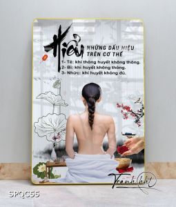 Tranh spa làm đẹp Tranh Spa dưỡng sinh hiểu những dấu hiệu tê bì nhức tráng gương treo tường SPQC55