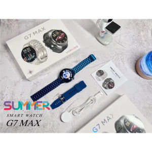 สมาร์ทวอท์ช G7 max HD หน้าจอขนาดใหญ่ที่กำหนดเองได้ระบบช่วยด้วยเสียง NFC AI มีเข็มทิศติดตามกีฬา นาฬิกาอัจฉริยะ