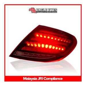 MERCEDES BENZ C-CLASS W204 2014-2017 LED SEQUENTIAL SIGNAL WELCOME LIGHT RED TAILLAMP