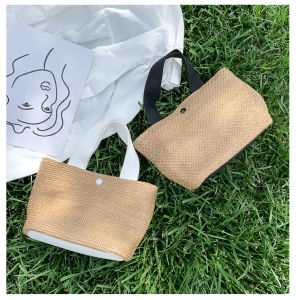 กระเป๋าสาน ทรงแข็ง กระเป๋าถือ กระเป๋าสานสไตล์