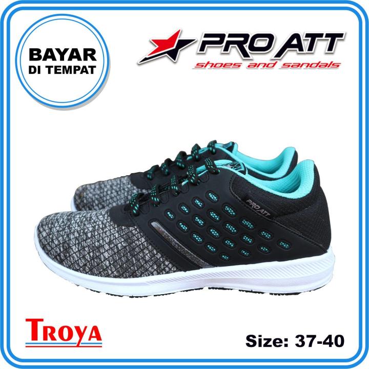 TROYA - PRO ATT Sepatu Kets Wanita DIN 37-40 Abu Hijau / Sepatu Sporty ...