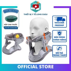 Đai hơi kéo dãn cột sống cổ C03. Sưởi ấm hồng ngoại kết hợp kéo dãn cố định giúp giảm đau cổ vai gáy hiệu quả