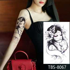 Tattoo Temporer Tahan Air Premium Motif Floral - Paket TBS-8067 untuk Nail Art