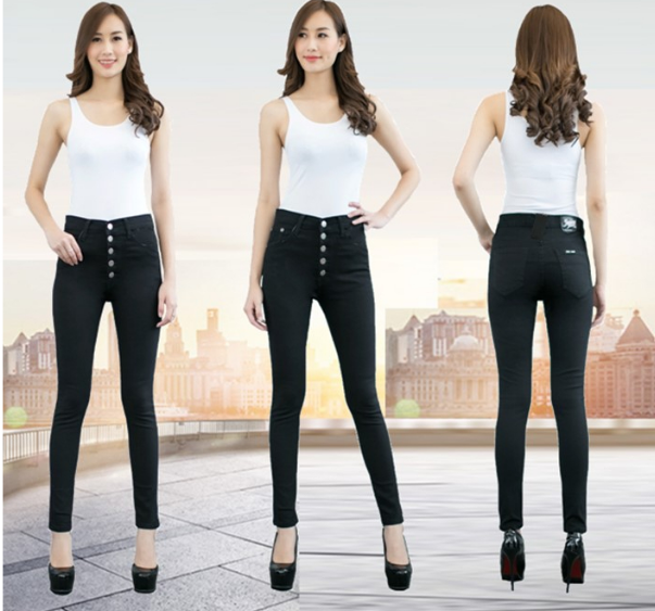 High%20Quality%20Women's%20Fashion%20Stretchable%205%20Buttons%20Jeans%20High%20Waist%20Skinny%20Pants%20Stretchable%203Different%20Colors%20Available%20-%20Image%202