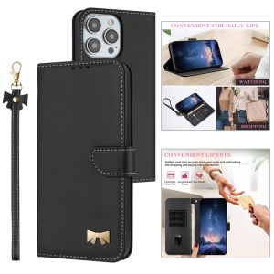 Magnetic PU Leather Flip Phone Case iPhone 16 15 14 13 12 11 Pro Max XS XR X 7 8 Plus SE 16e Wallet Card Slot Holder Back Cover