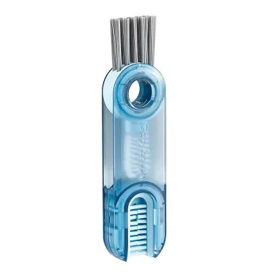 3 in 1 U Shaped Bottle Cap Cleaning Brush/ Bottle Lid Silicone Brush/ Crevice Cleaning Multifunctional Brush