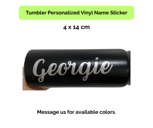 Custom Vinyl Name Sticker for Tumblers Water Bottles Laptops – Personalized Decal Label
